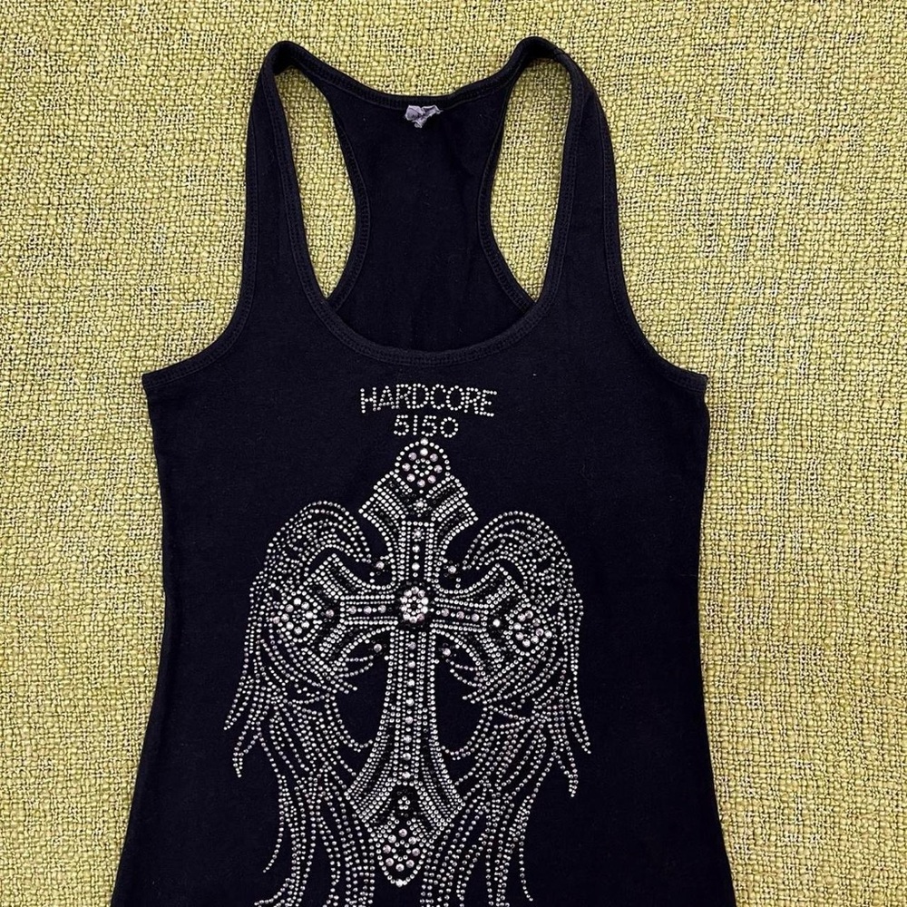 Vintage Y2K style cross tank top